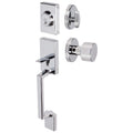 Front Door Handleset With Interior Door Knob Contemporary Style Brooklyn Collection