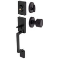 Front Door Handleset With Interior Door Knob Contemporary Style Brooklyn Collection