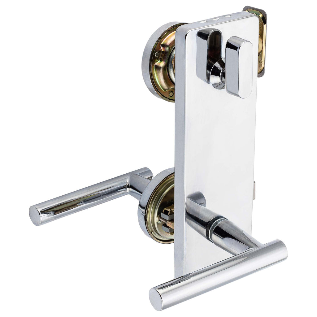 Interconnected Door Lock Reversible Passage Lever, UL Fire Rated, ANSI 2, Contemporary Style Riley Collection