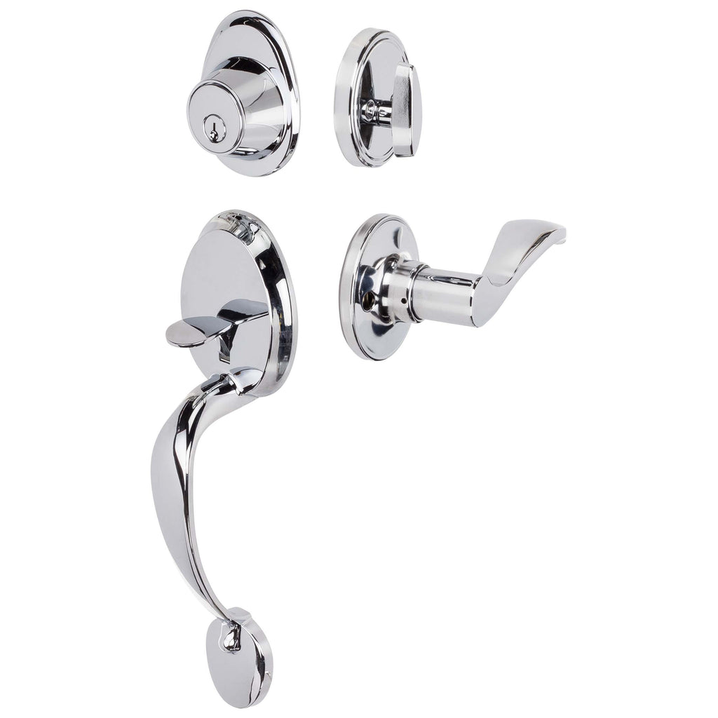 Front Door Handleset With Interior Right Handed Lever Dakota Collection