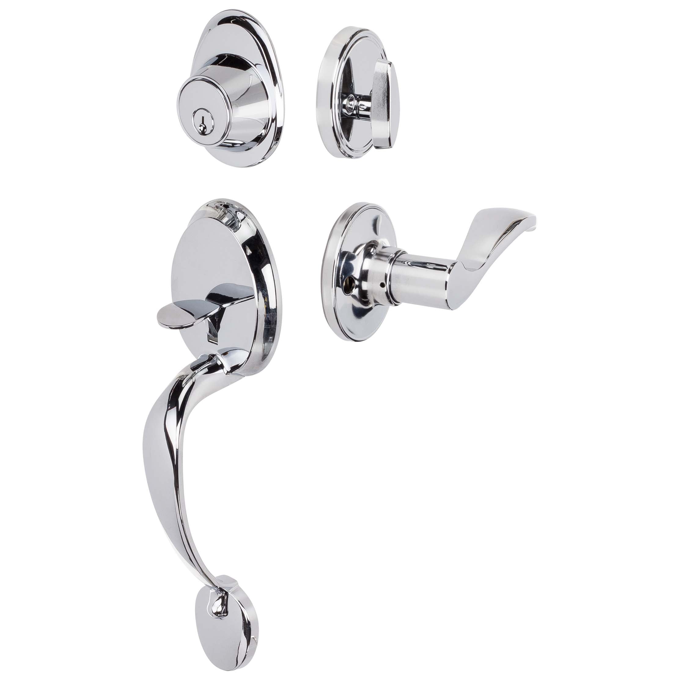Front Door Handleset With Interior Right Handed Lever Dakota Collection